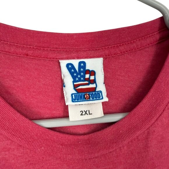 Junk Food Dubble Bubble “I’m Blowin’ Up!” Retro Graphic T-Shirt 2XL Red - Picture 3 of 6